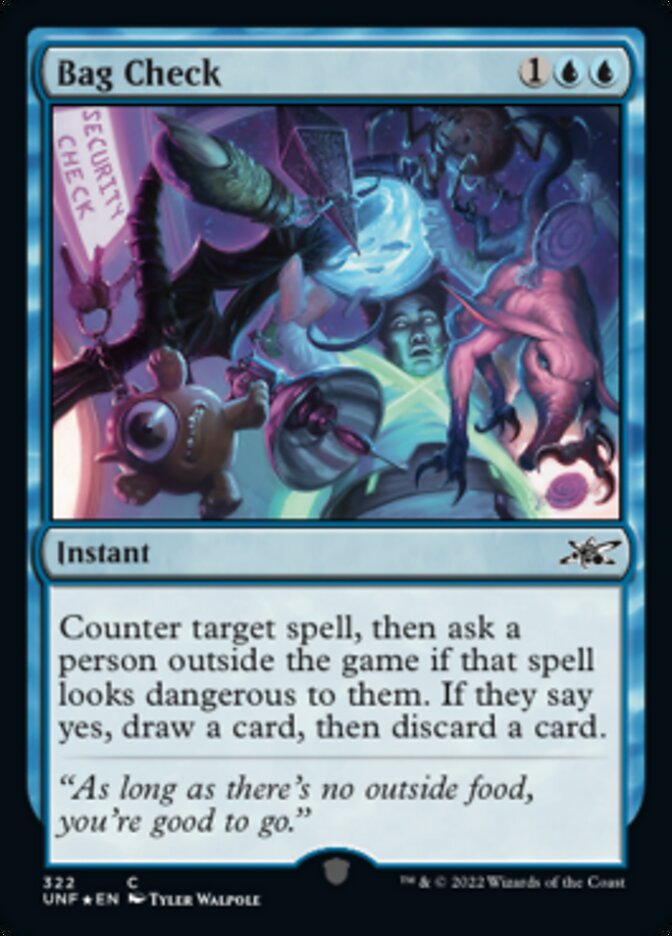 Bag Check (Galaxy Foil) [Unfinity] | GnG Games