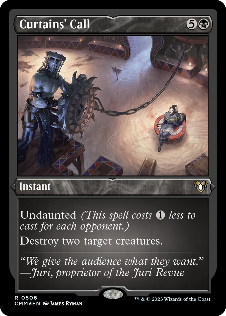 Curtains' Call (Foil Etched) [Commander Masters] | GnG Games