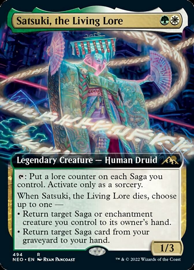 Satsuki, the Living Lore (Extended Art) [Kamigawa: Neon Dynasty] | GnG Games