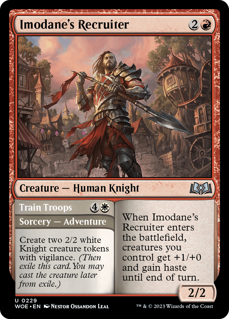 Imodane's Recruiter // Train Troops [Wilds of Eldraine] | GnG Games