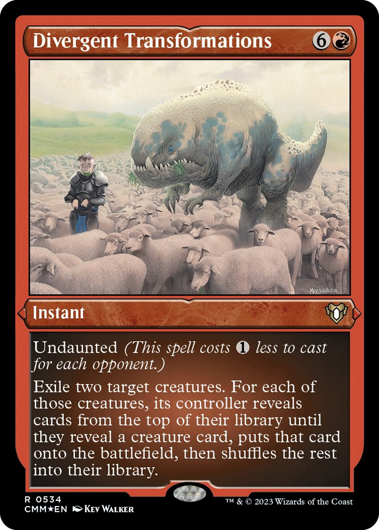 Divergent Transformations (Foil Etched) [Commander Masters] | GnG Games