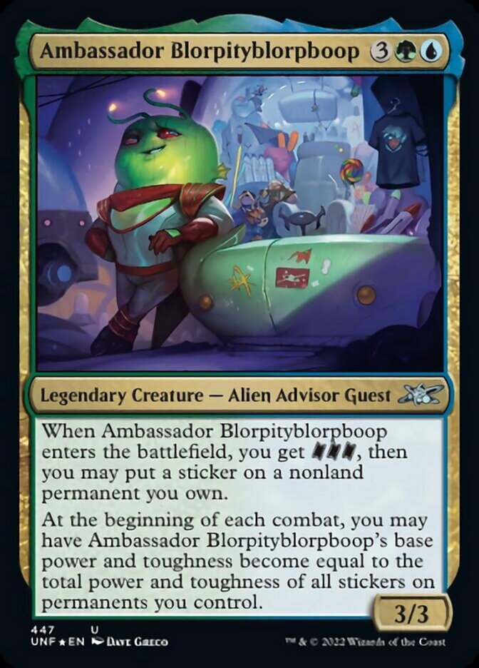 Ambassador Blorpityblorpboop (Galaxy Foil) [Unfinity] | GnG Games