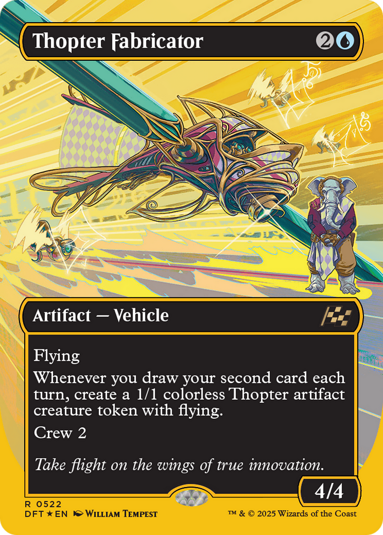 Thopter Fabricator (Borderless) (First-Place Foil) [Aetherdrift] | GnG Games