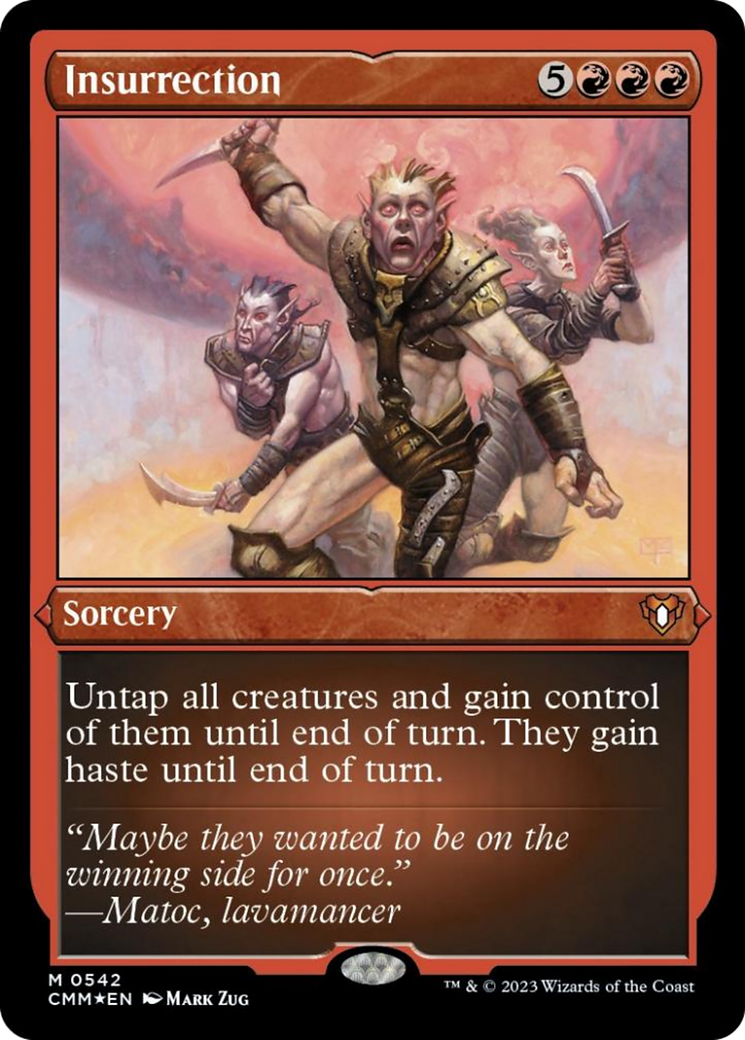 Insurrection (Foil Etched) [Commander Masters] | GnG Games