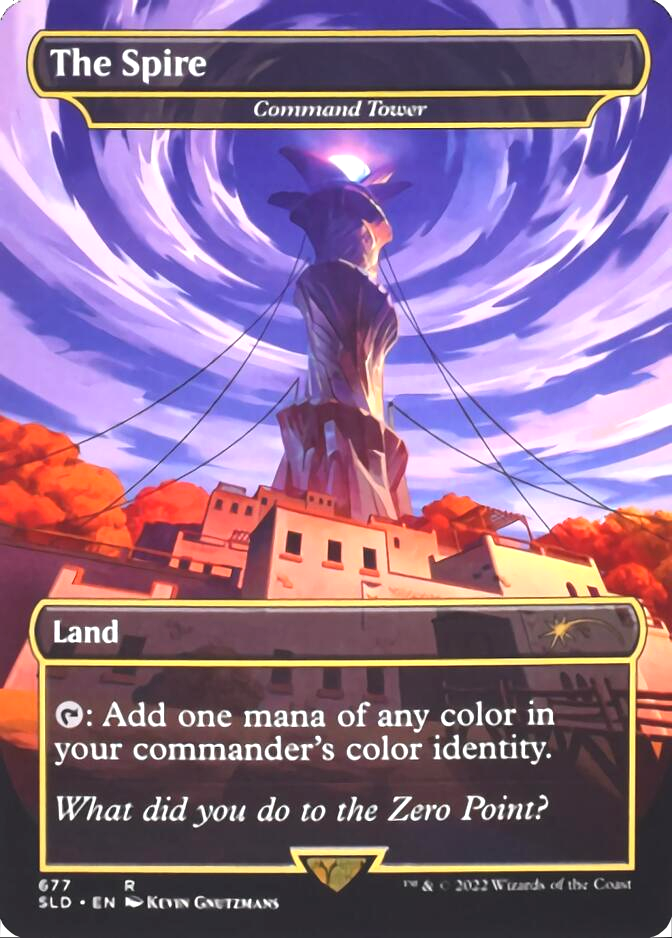 Command Tower - The Spire (Borderless) [Secret Lair Drop Promos] | GnG Games