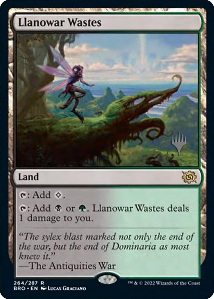 Llanowar Wastes (Promo Pack) [The Brothers' War Promos] | GnG Games