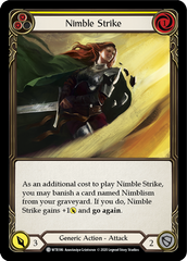 Nimble Strike (Yellow) [U-WTR186] (Welcome to Rathe Unlimited)  Unlimited Rainbow Foil | GnG Games