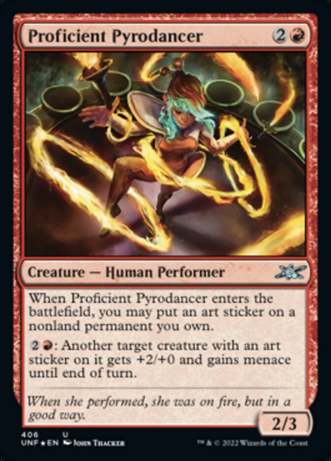 Proficient Pyrodancer (Galaxy Foil) [Unfinity] | GnG Games