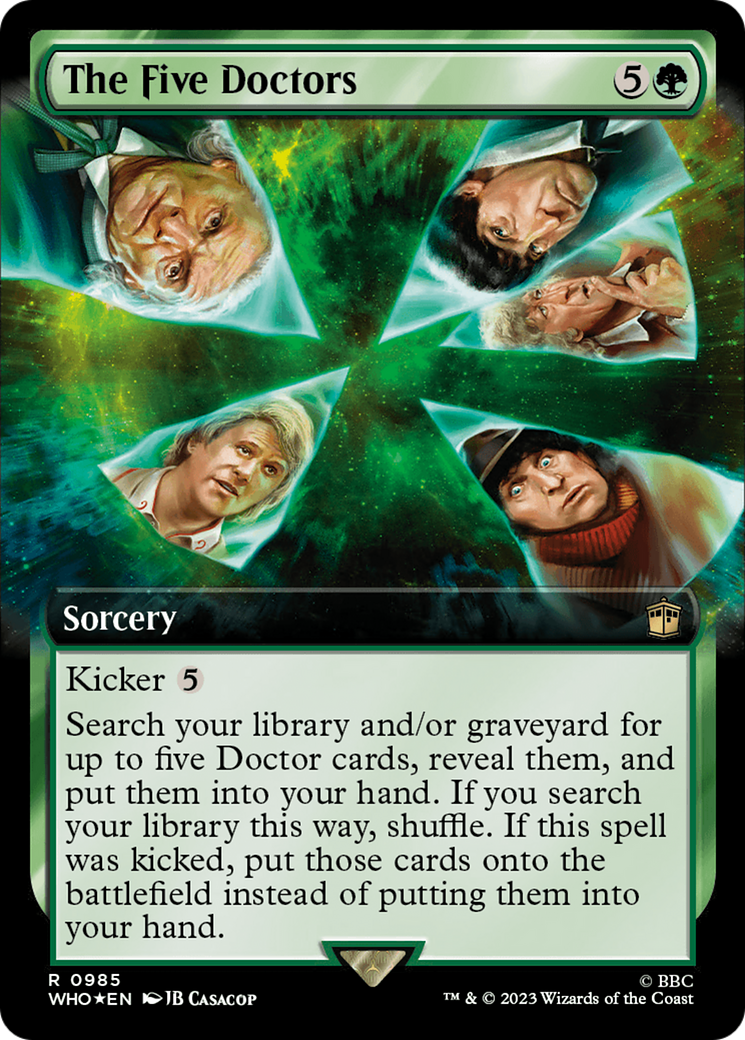 The Five Doctors (Extended Art) (Surge Foil) [Doctor Who] | GnG Games