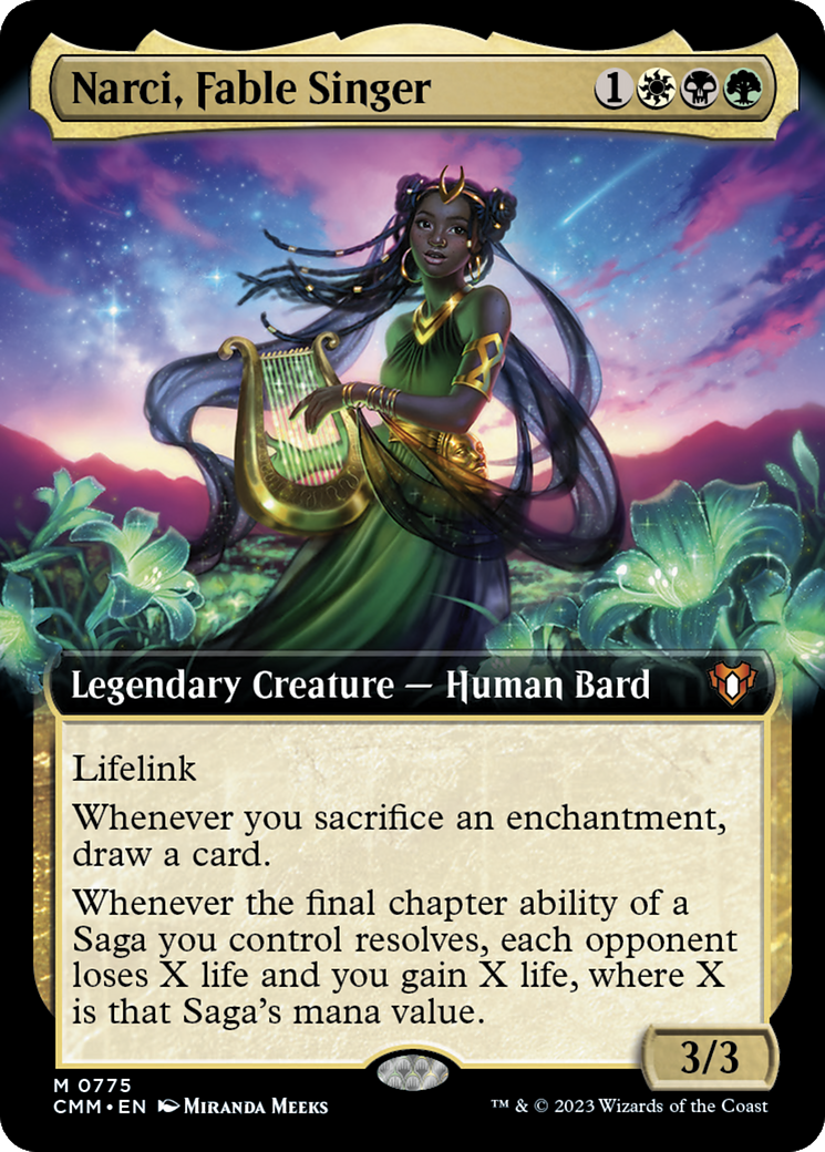 Narci, Fable Singer (Extended Art) [Commander Masters] | GnG Games