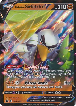 Galarian Sirfetch'd V (SWSH043) (Jumbo Card) [Sword & Shield: Black Star Promos] | GnG Games