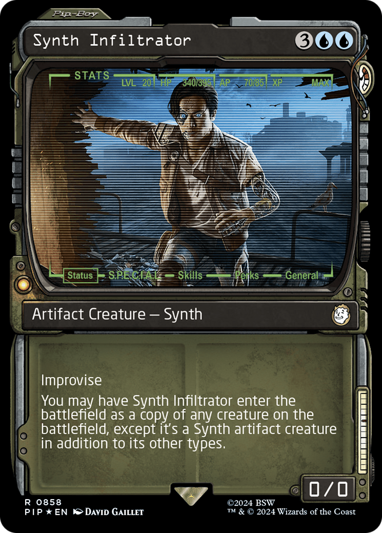 Synth Infiltrator (Showcase) (Surge Foil) [Fallout] | GnG Games