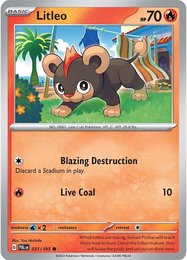 Litleo (031/193) [Scarlet & Violet: Paldea Evolved] | GnG Games