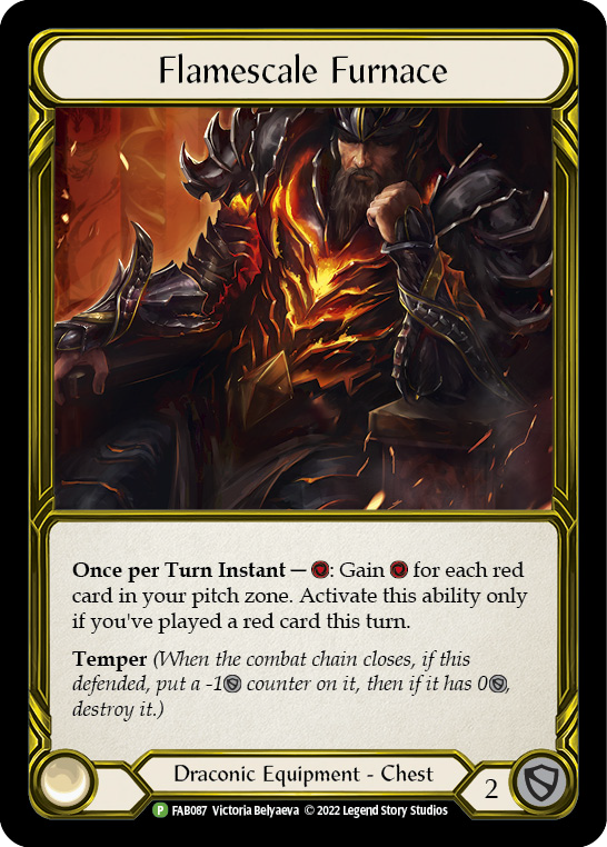 Flamescale Furnace (Golden) [FAB087] (Promo)  Cold Foil | GnG Games