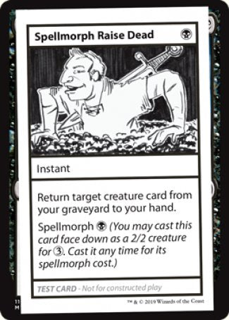 Spellmorph Raise Dead (2021 Edition) [Mystery Booster Playtest Cards] | GnG Games