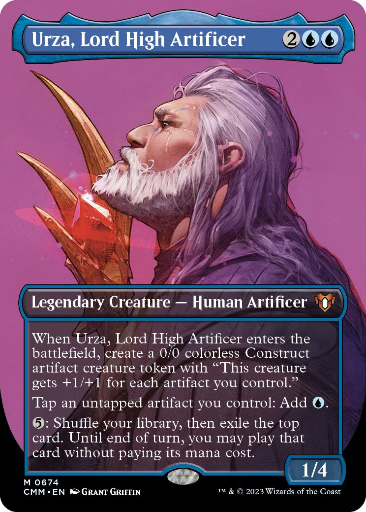 Urza, Lord High Artificer (Borderless Profile) [Commander Masters] | GnG Games