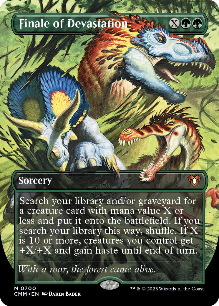 Finale of Devastation (Borderless Alternate Art) [Commander Masters] | GnG Games