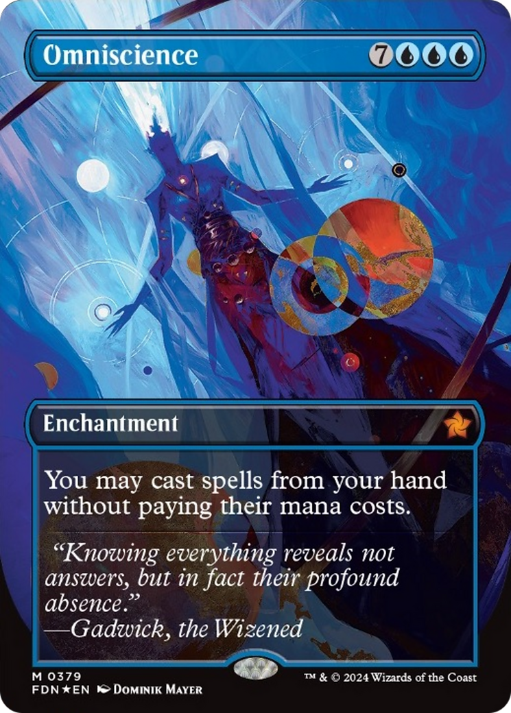 Omniscience (Borderless Mana Foil) [Foundations] | GnG Games