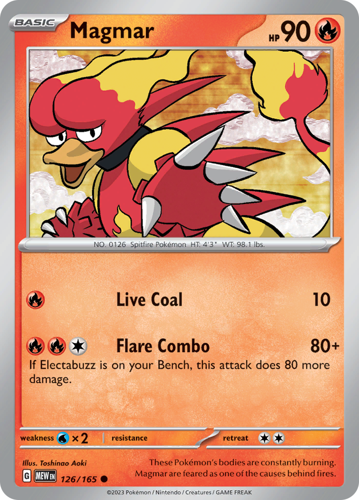 Magmar (126/165) [Scarlet & Violet 151] | GnG Games