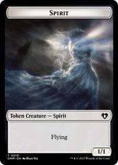 Spirit (0010) // Cat (0005) Double-Sided Token [Commander Masters Tokens] | GnG Games
