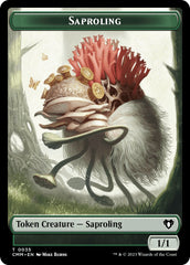 Saproling // Elf Druid Double-Sided Token [Commander Masters Tokens] | GnG Games