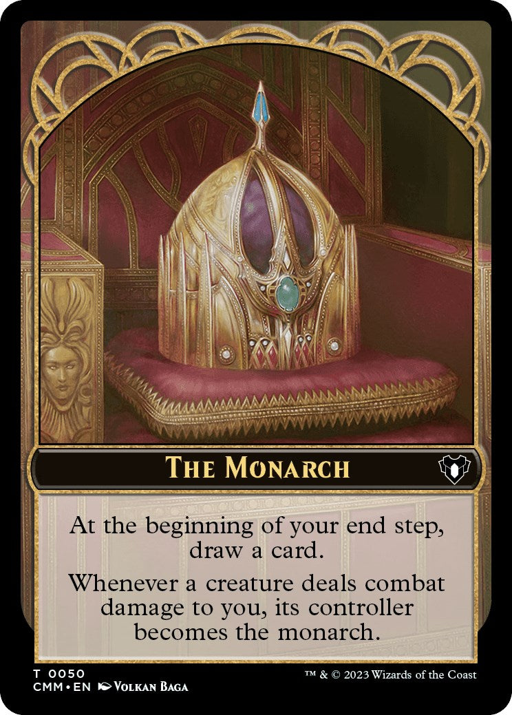 The Monarch // Elf Druid Double-Sided Token [Commander Masters Tokens] | GnG Games