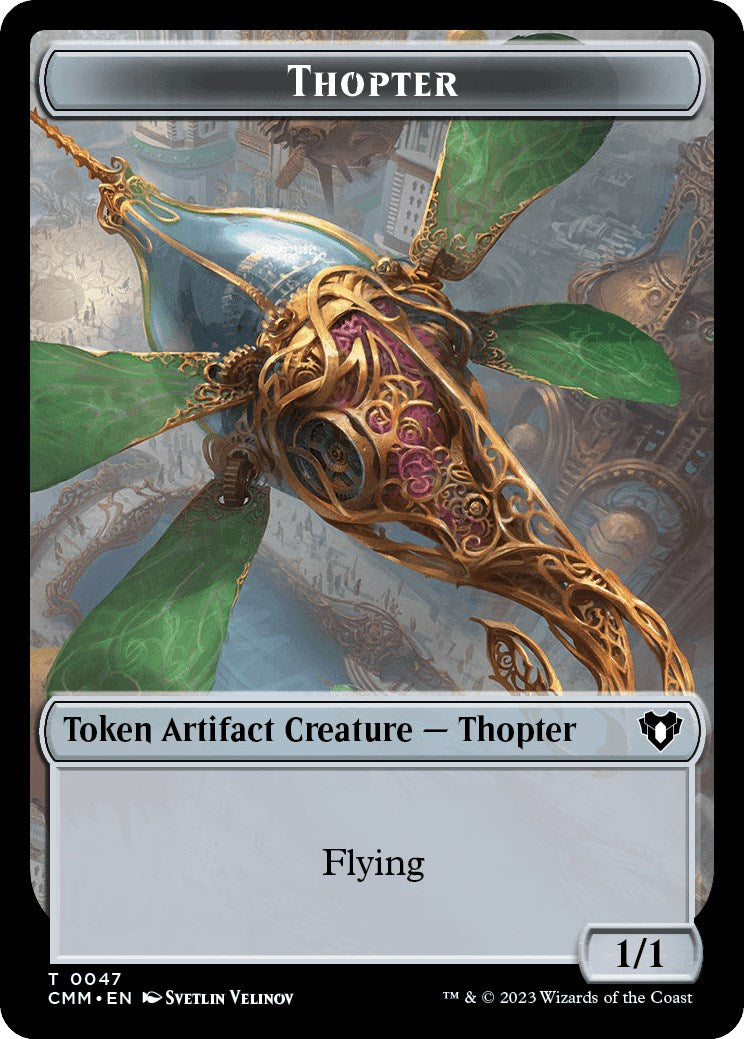 Thopter // Bird Illusion Double-Sided Token [Commander Masters Tokens] | GnG Games