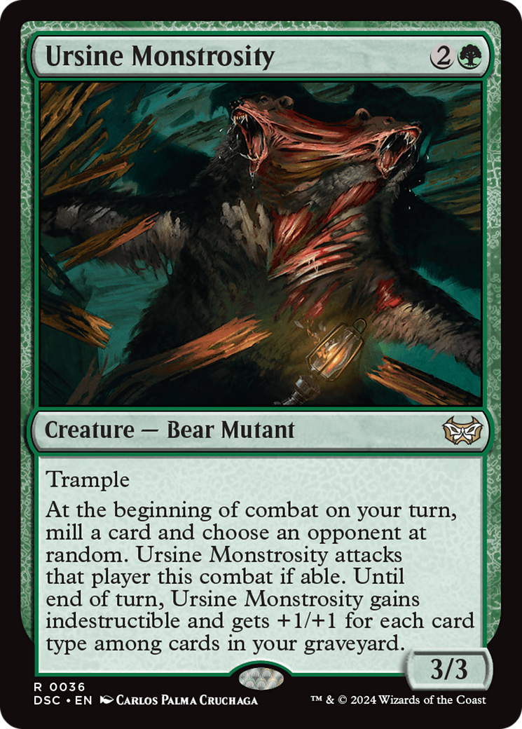 Ursine Monstrosity [Duskmourn: House of Horror Commander] | GnG Games