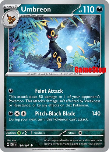 Umbreon (130/197) (GameStop Exclusive) [Scarlet & Violet: Black Star Promos] | GnG Games