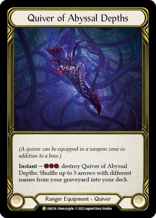 Quiver of Abyssal Depths (Golden) [FAB126] (Promo)  Cold Foil | GnG Games