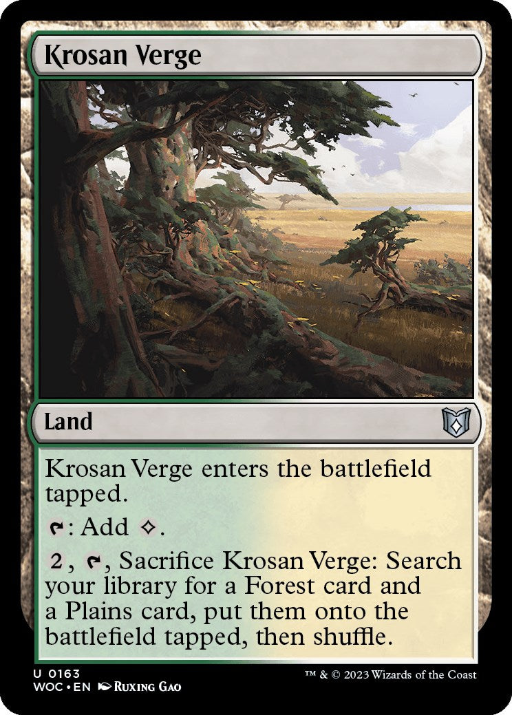 Krosan Verge [Wilds of Eldraine Commander] | GnG Games