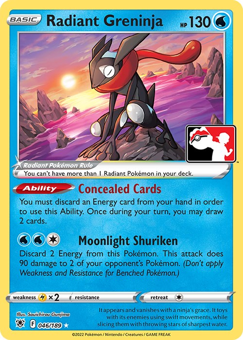 Radiant Greninja (046/189) [Prize Pack Series Three] | GnG Games