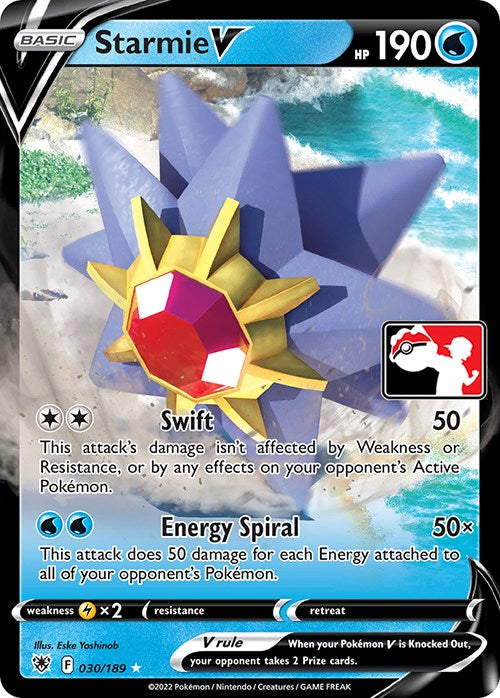 Starmie V (030/189) [Prize Pack Series Three] | GnG Games