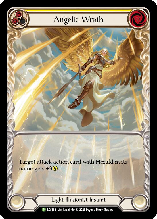 Angelic Wrath (Yellow) [LGS162] (Promo)  Rainbow Foil | GnG Games