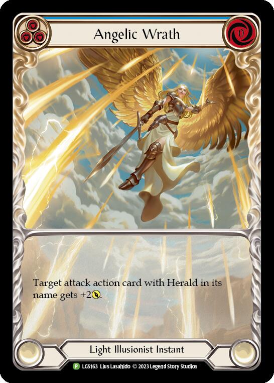 Angelic Wrath (Blue) [LGS163] (Promo)  Rainbow Foil | GnG Games