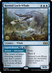 Horned Loch-Whale // Lagoon Breach (Promo Pack) [Wilds of Eldraine Promos] | GnG Games