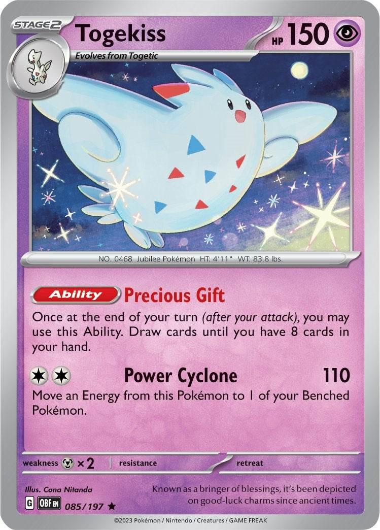 Togekiss (085/197) (Theme Deck Exclusive) [Scarlet & Violet: Obsidian Flames] | GnG Games