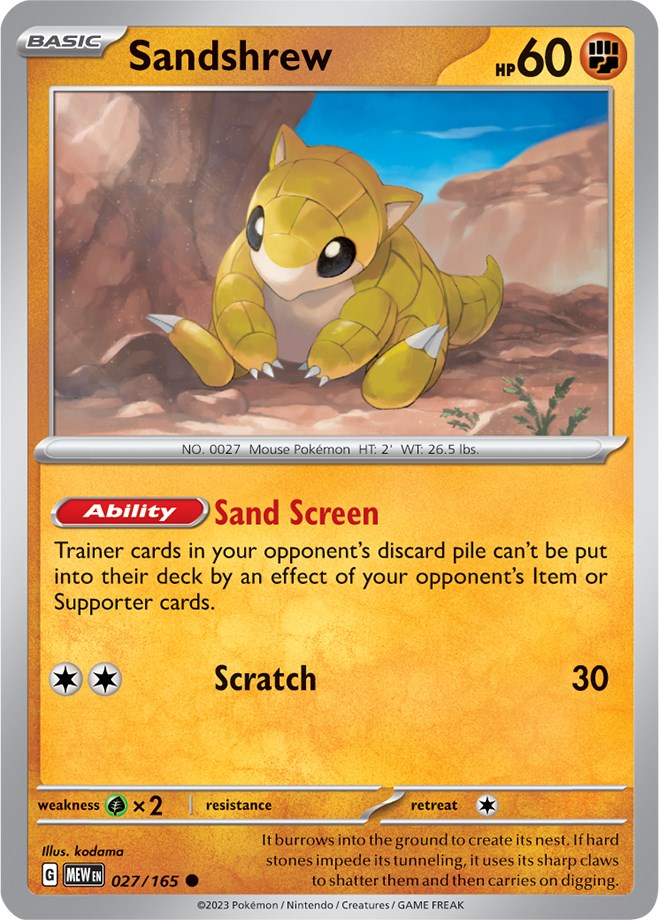 Sandshrew (027/165) [Scarlet & Violet 151] | GnG Games