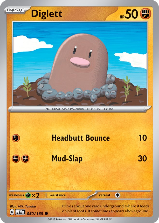 Diglett (050/165) [Scarlet & Violet 151] | GnG Games