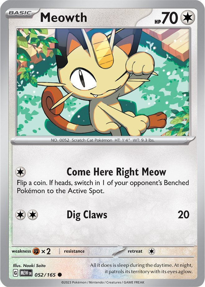 Meowth (052/165) [Scarlet & Violet 151] | GnG Games