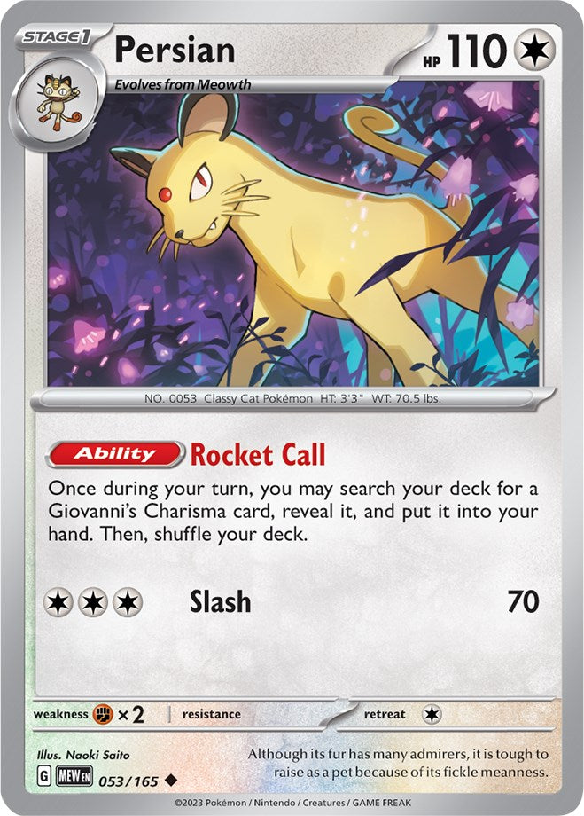 Persian (053/165) [Scarlet & Violet 151] | GnG Games