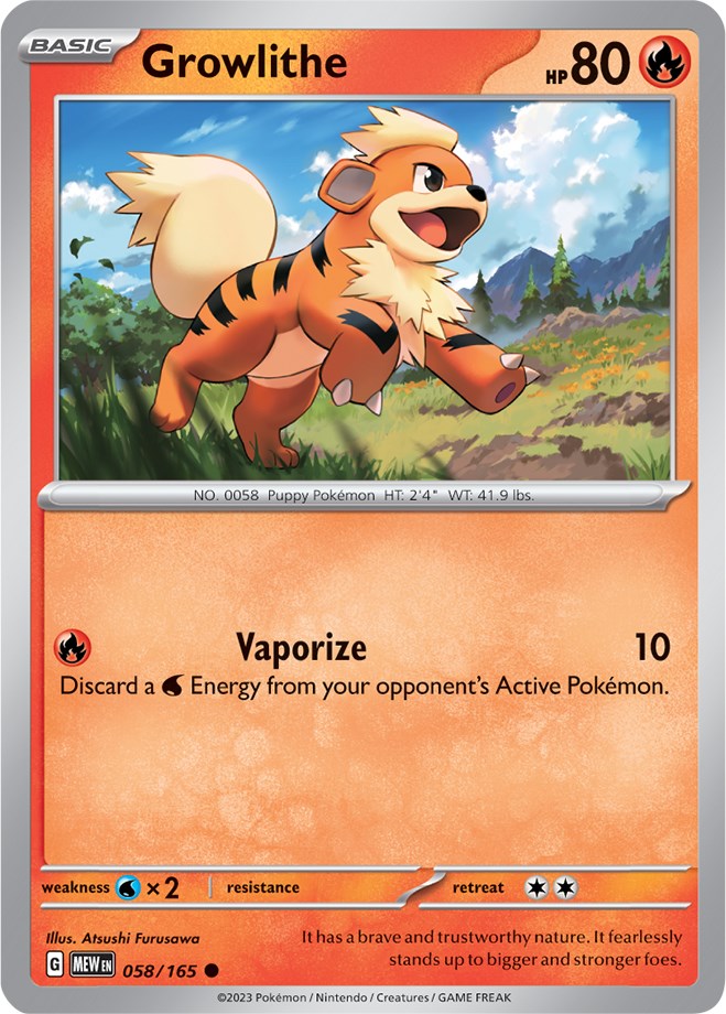 Growlithe (058/165) [Scarlet & Violet 151] | GnG Games