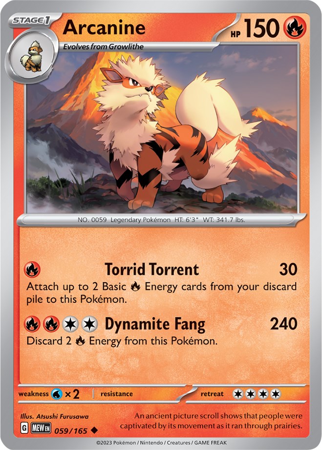 Arcanine (059/165) [Scarlet & Violet 151] | GnG Games