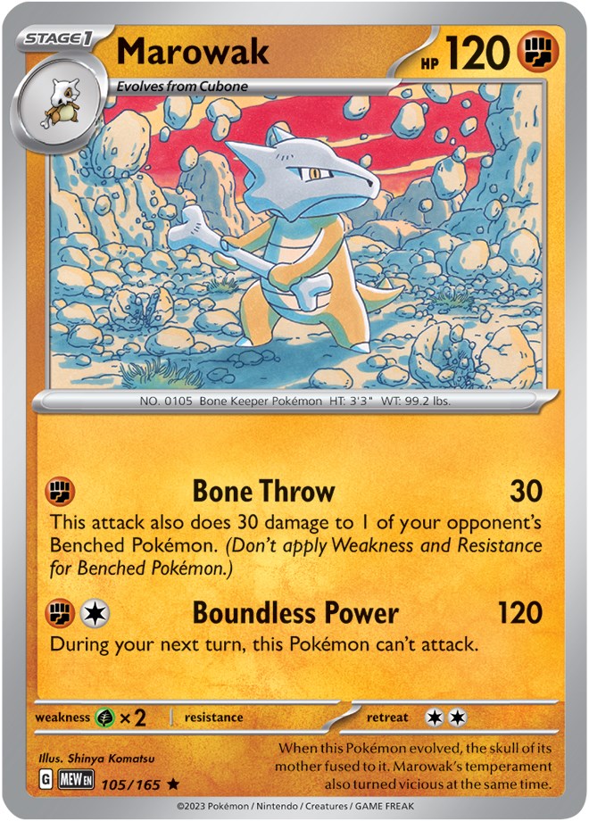 Marowak (105/165) [Scarlet & Violet 151] | GnG Games