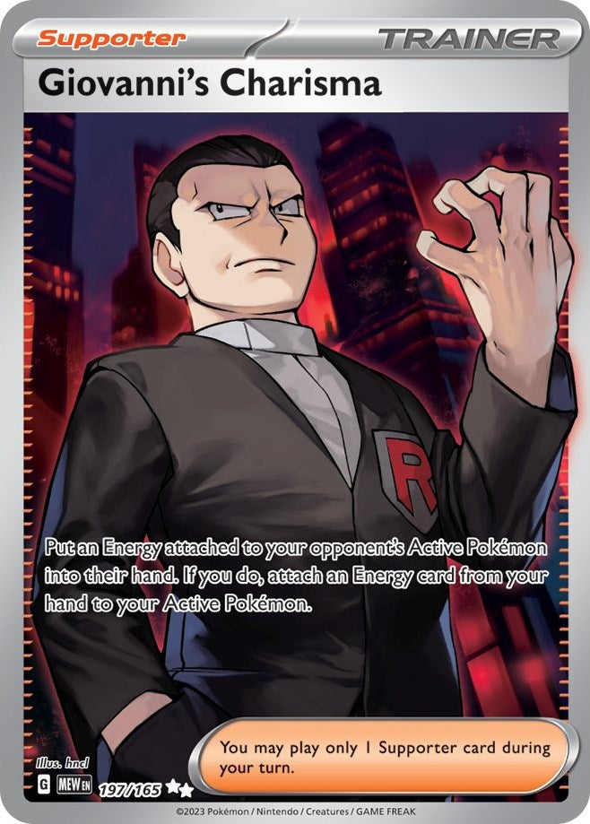 Giovanni's Charisma (197/165) [Scarlet & Violet 151] | GnG Games