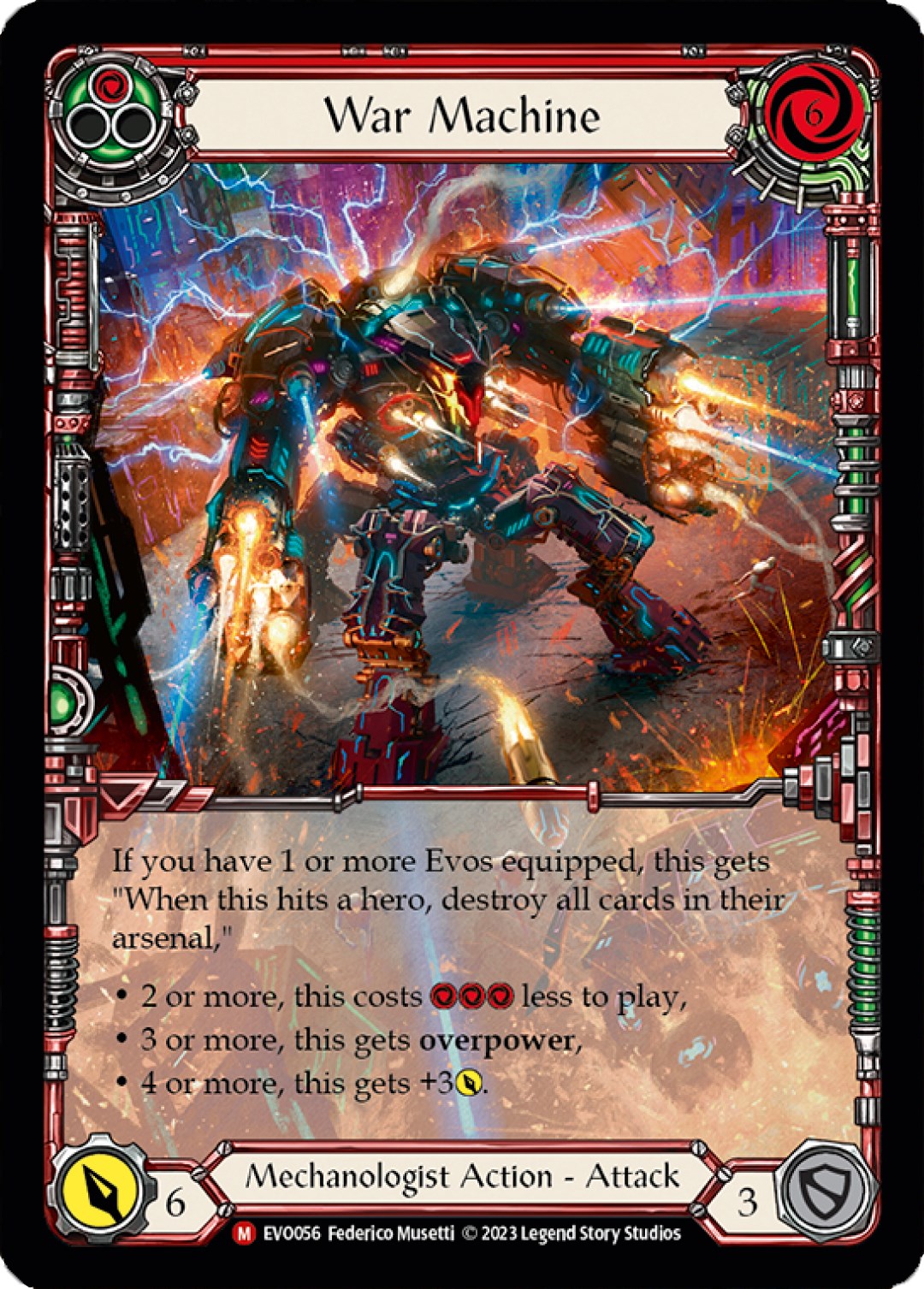 War Machine (Extended Art) [EVO056] (Bright Lights)  Rainbow Foil | GnG Games