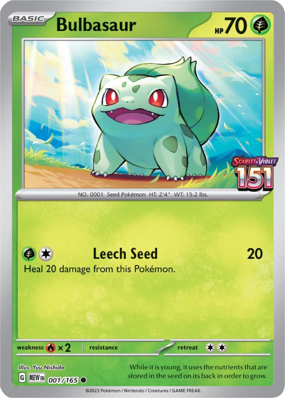 Bulbasaur (001/165) (Best Buy Exclusive) [Scarlet & Violet 151] | GnG Games