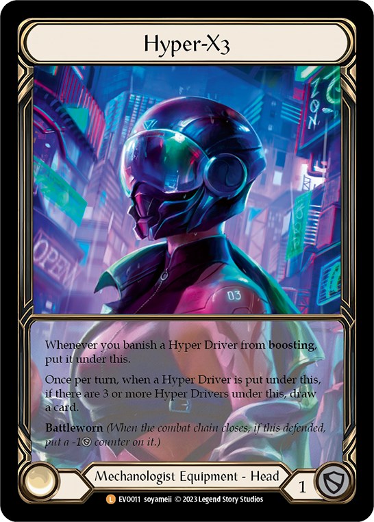 Hyper-X3 (Extended Art) [EVO011] (Bright Lights)  Cold Foil | GnG Games