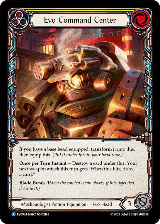 Evo Command Center [EVO034] (Bright Lights)  Cold Foil | GnG Games