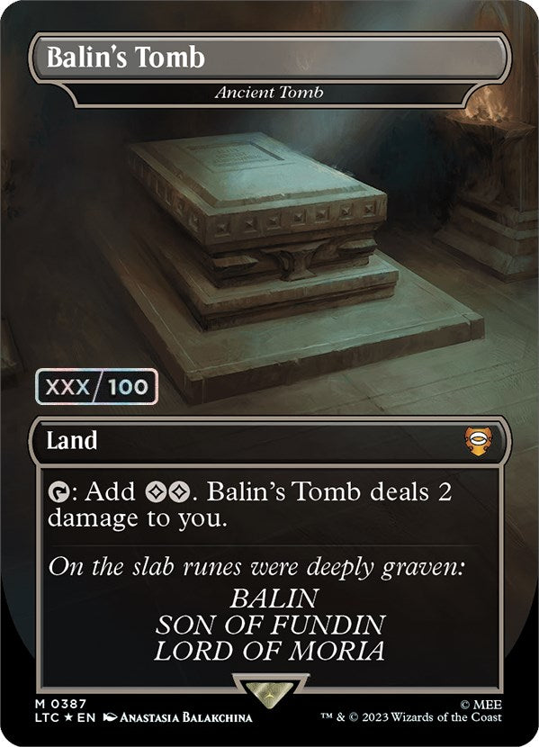 Balin's Tomb - Ancient Tomb (Serialized) [The Lord of the Rings: Tales of Middle-Earth Commander] | GnG Games